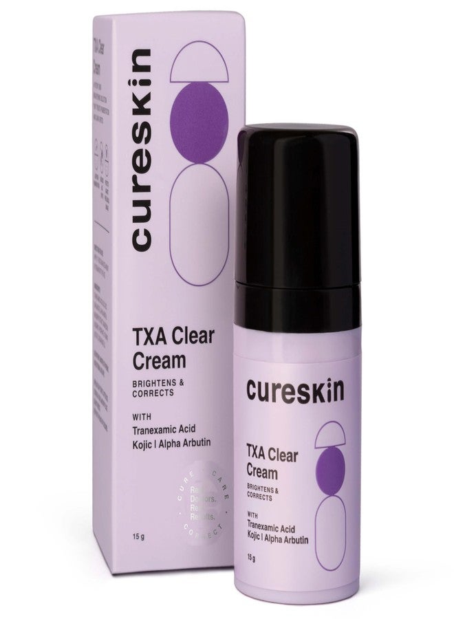 Cureskin كريم كيورسكين بحمض الترانيكساميك 10% | 20000 جزء في المليون من ثنائي بالميتات حمض الكوجيك، 15000 جزء في المليون من ألفا أربوتين، 100000 جزء في المليون من حمض الترانيكساميك | البقع الداكنة، النمش، الشوائب، التصبغات (15 غ/0.5 أونصة) - Image 1